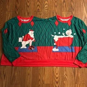 Sweaters Two Person Knit Crewneck Pullover Ugly Christmas